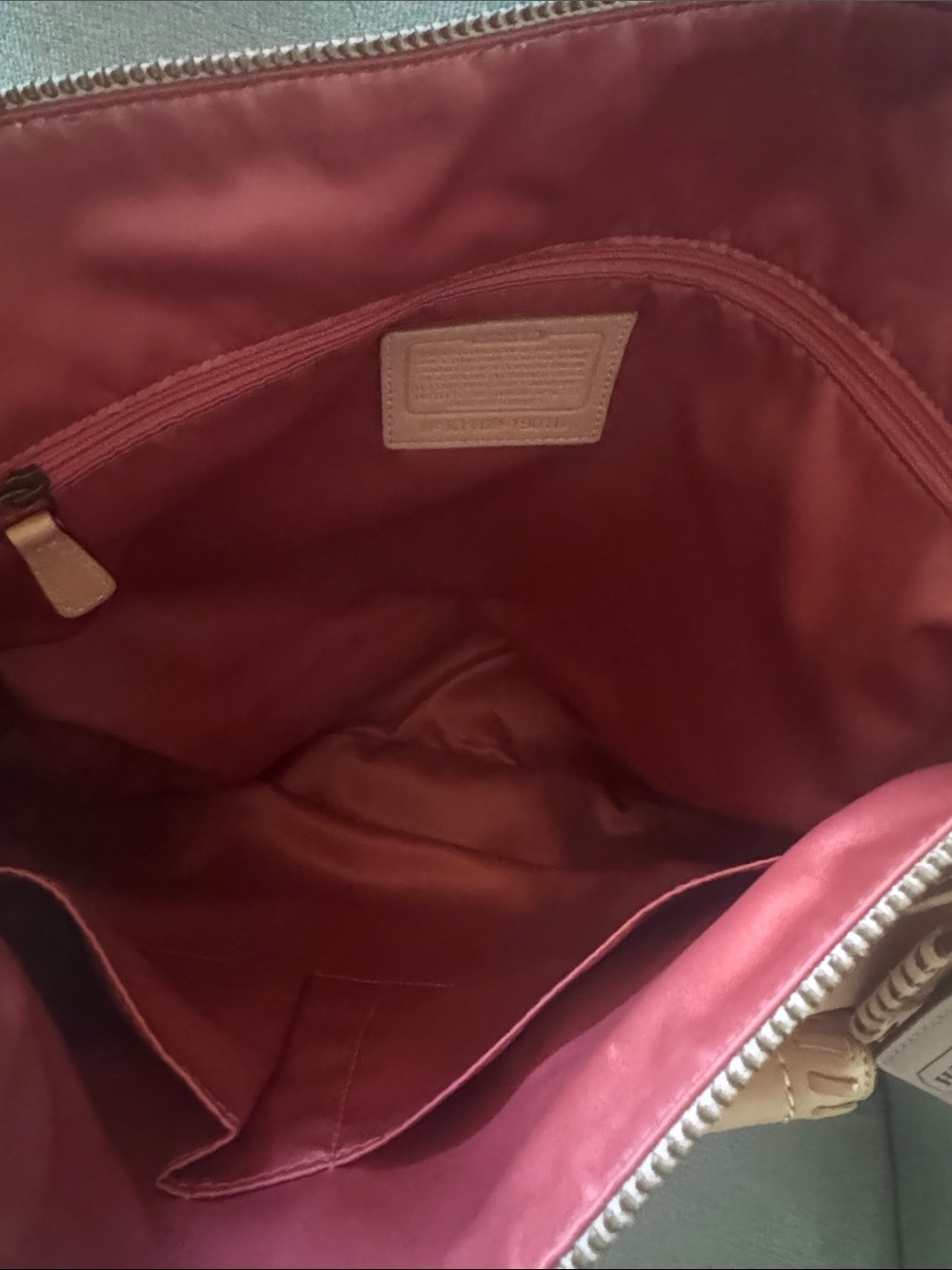 Coach Poppy Whipstitch Tote - Picture 12 of 16